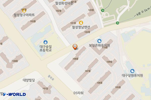 보성은하상가시장 위치 지도 — 대구광역시 달서구 월곡로 320