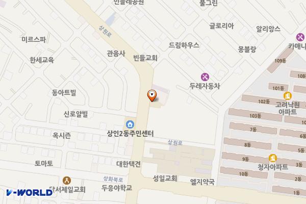 상인2동치안센터 위치 지도 — 대구광역시 달서구 상원로 32