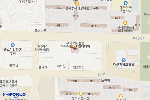 한미병원 위치 지도 — 대구광역시 달서구 이곡동로 66