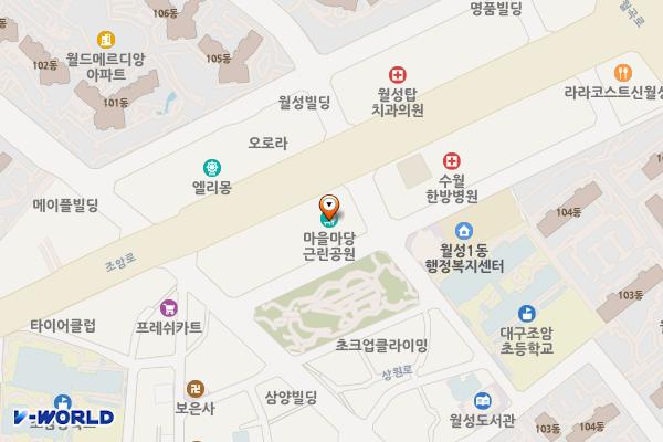 마을마당공원 위치 지도 — 대구광역시 달서구 조암로 29