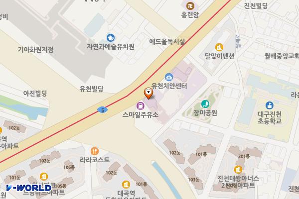 신라병원 위치 지도 — 대구광역시 달서구 월배로 10