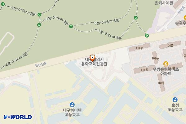 대구광역시유아교육진흥원 위치 지도 — 대구광역시 달서구 학산남로 66