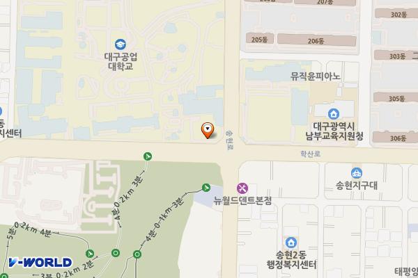 대구공업대학교 3호관(동관) 화장실 위치 지도 — 대구광역시 달서구 송현로 205
