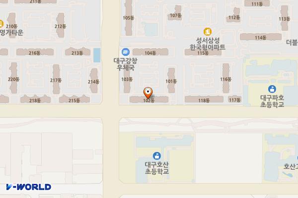 강창공원 위치 지도 — 대구광역시 달서구 호산로 126