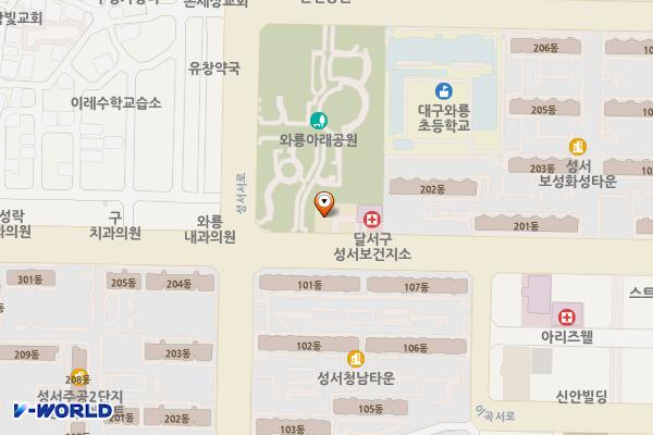 이곡2동행정복지센터 위치 지도 — 대구광역시 달서구 계대동문로 77
