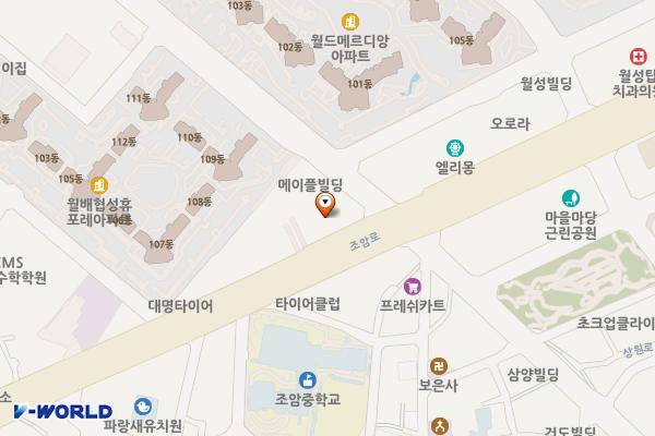 원더풀스파랜드 위치 지도 — 대구광역시 달서구 조암로 48