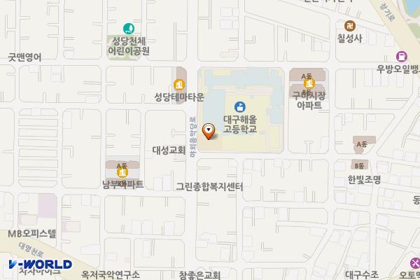 성당동행정복지센터 위치 지도 — 대구광역시 달서구 야외음악당로 38