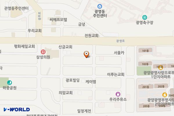 광영동 719-7 위치 지도 — 전남광주통합특별시 광양시 광영동 719-7