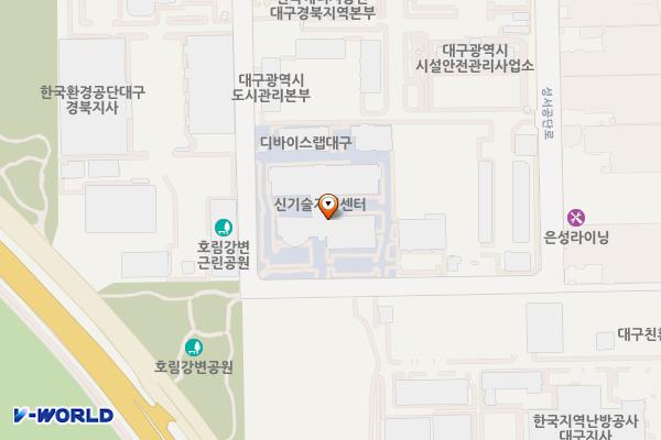 대구테크노파크 디지털융합센터 위치 지도 — 대구광역시 달서구 성서공단로 46-17