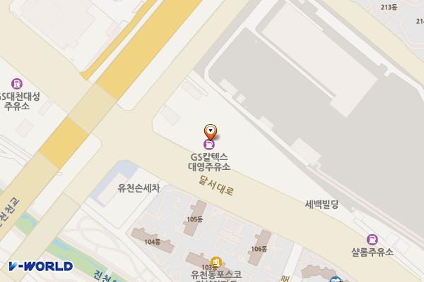 대성산업(주)대영대성주유소 위치 지도 — 대구광역시 달서구 달서대로 84