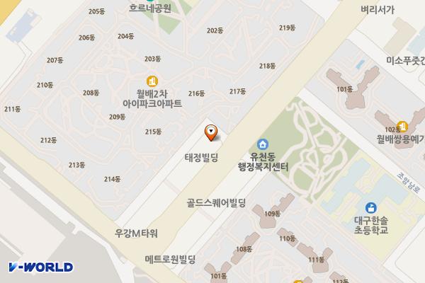 DS아이파크 위치 지도 — 대구광역시 달서구 조암로 180