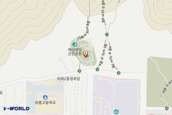 배실웨딩공원 위치 지도 — 대구광역시 달서구 이곡2동 260