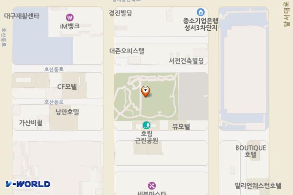 호림공원 위치 지도 — 대구광역시 달서구 호산동 714