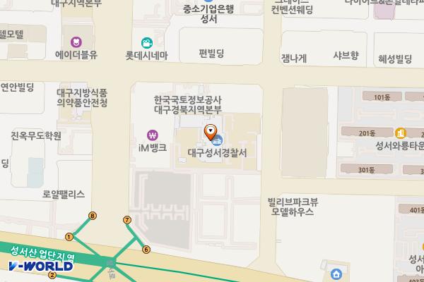 성서경찰서 별관 위치 지도 — 대구광역시 달서구 달구벌대로259길 15