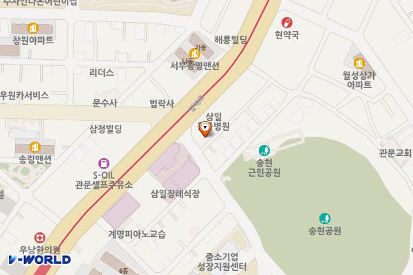 달서구 청년창업지원센터 위치 지도 — 대구광역시 달서구 중흥로 3(송현동)