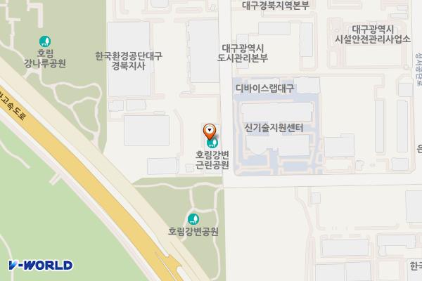 호림강나루공원 위치 지도 — 대구광역시 달서구 성서공단로 40