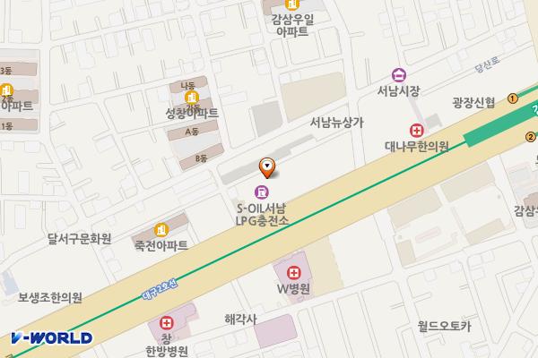 대기서남LPG충전소 위치 지도 — 대구광역시 달서구 달구벌대로 1631