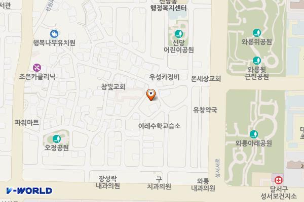 달서구청소년상담복지센터(성서) 위치 지도 — 대구광역시 달서구 계대동문로11길 33