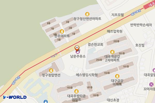 하나로Ⅱ 주유소 위치 지도 — 대구광역시 달서구 비슬로 2682