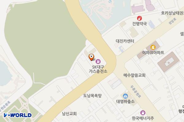주식회사 이엔아이(E&I) 위치 지도 — 대구광역시 달서구 두류공원로 127