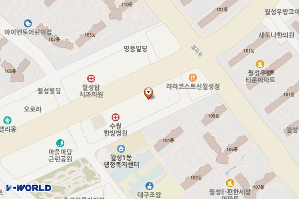 월성S테라스 위치 지도 — 대구광역시 달서구 조암로 9