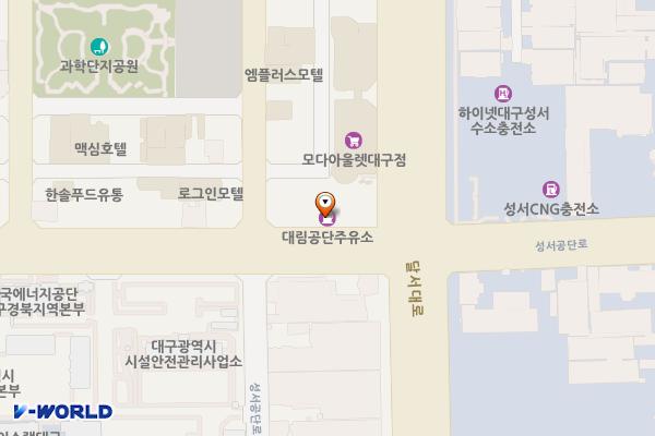 대림공단주유소 위치 지도 — 대구광역시 달서구 달서대로 403