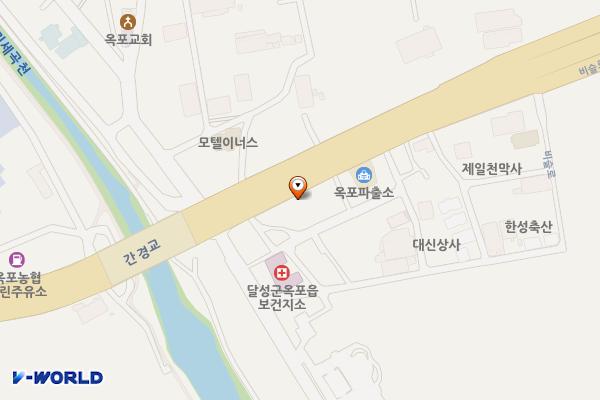 맛정한식뷔페 위치 지도 — 대구광역시 달성군 옥포읍 비슬로 2288