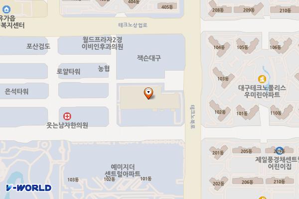 달성농수산물유통센터 위치 지도 — 대구광역시 달성군 유가읍 테크노공원로 91