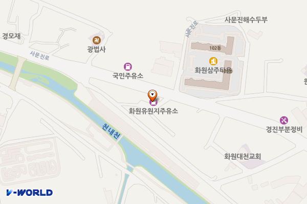 화원유원지주유소 위치 지도 — 대구광역시 달성군 화원읍 사문진로 346