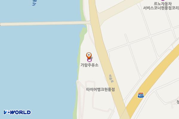 가람주유소(충전소) 위치 지도 — 대구광역시 달성군 현풍읍 비슬로 799