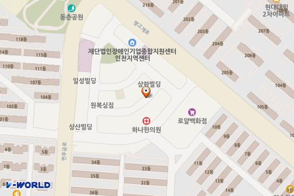 동춘동 노상 공영주차장 위치 지도 — 인천광역시 연수구 동춘동 959-2