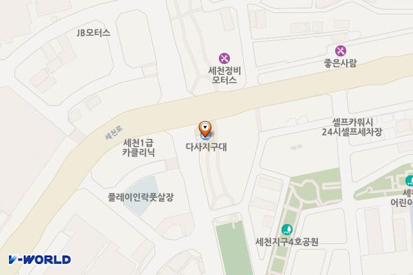 다사지구대 위치 지도 — 대구광역시 달성군 다사읍 세천로 100