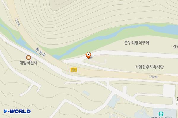 냉천음식지구 위치 지도 — 대구광역시 달성군 가창면 가창로176길 47