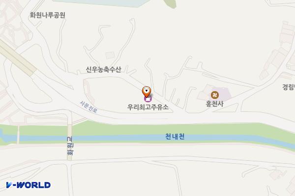 우리최고주유소 위치 지도 — 대구광역시 달성군 화원읍 사문진로 285