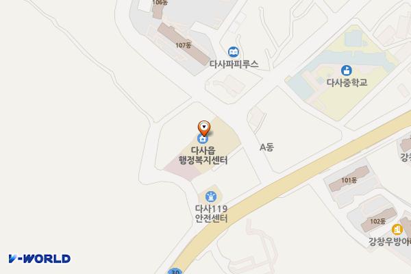 다사읍보건지소 위치 지도 — 대구광역시 달성군 다사읍 매곡로 7