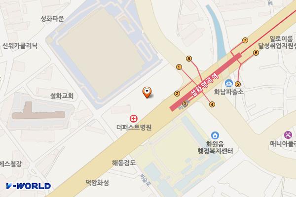 여성문화복지센터(별관) 위치 지도 — 대구광역시 달성군 화원읍 성천로 5, 달성군여성문화복지센터