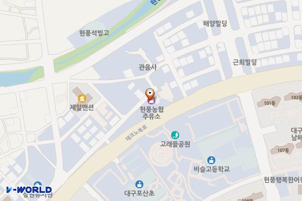 현풍농협주유소 위치 지도 — 대구광역시 달성군 현풍읍 테크노북로 87
