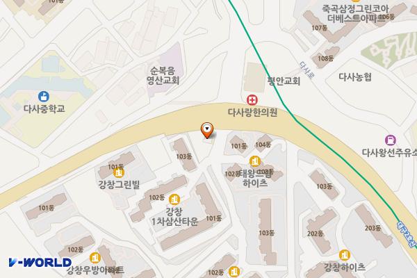다사치안센터 위치 지도 — 대구광역시 달성군 다사읍 달구벌대로 800-1