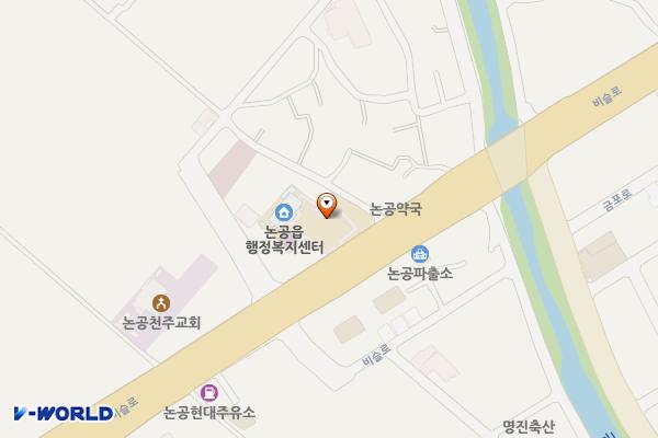 논공읍보건지소 위치 지도 — 대구광역시 달성군 논공읍 비슬로 1779