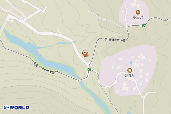 유가사등산로 위치 지도 — 대구광역시 달성군 유가읍 유가사길 197