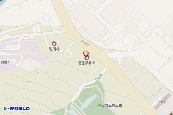 행운주유소 위치 지도 — 대구광역시 달성군 가창면 가창로 1045