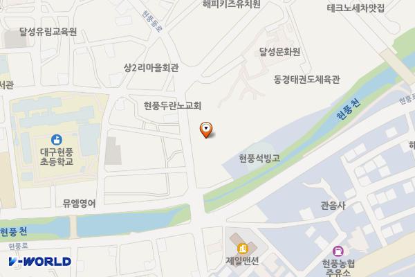 상리체육공원 위치 지도 — 대구광역시 달성군 현풍읍 현풍동로 86