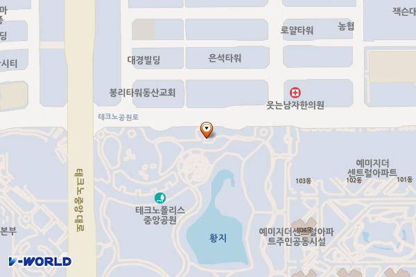 테크노폴리스중앙공원 위치 지도 — 대구광역시 달성군 유가읍 테크노공원로 60
