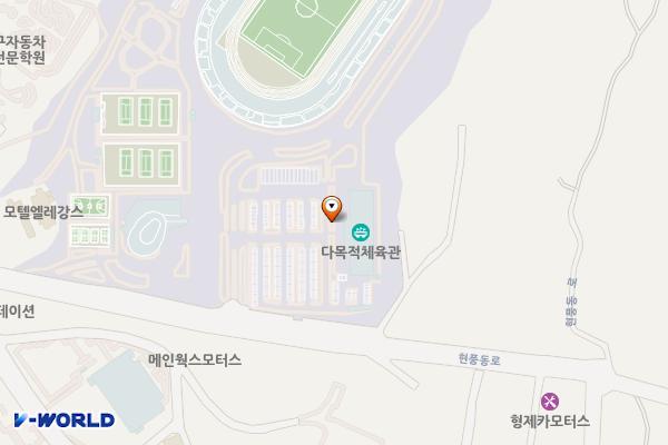 달성종합스포츠파크 위치 지도 — 대구광역시 달성군 현풍읍 현풍동로 170, 달성종합스포츠파크