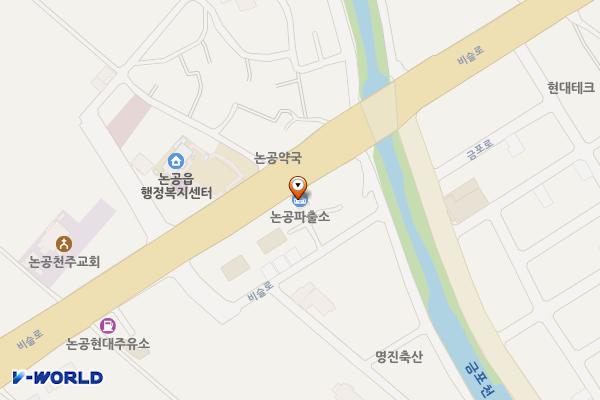 논공파출소 위치 지도 — 대구광역시 달성군 논공읍 비슬로 1788