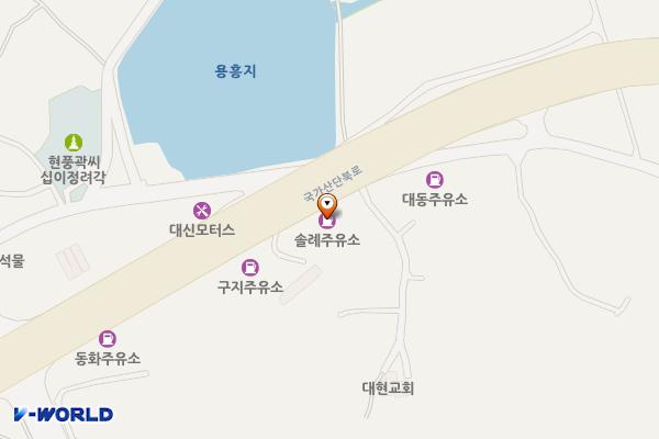 솔례주유소 위치 지도 — 대구광역시 달성군 현풍읍 국가산단북로 380