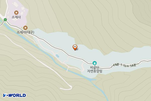 비슬산휴양림운동장 위치 지도 — 대구광역시 달성군 유가읍 일연선사길 99, 비슬산자연휴양림