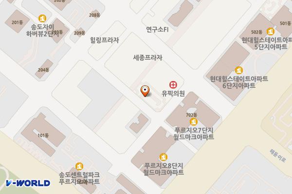 제14공영주차장(송도) 위치 지도 — 인천광역시 연수구 송도동 22-10