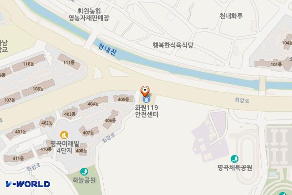 화원119안전센터 위치 지도 — 대구광역시 달성군 화원읍 화암로 122