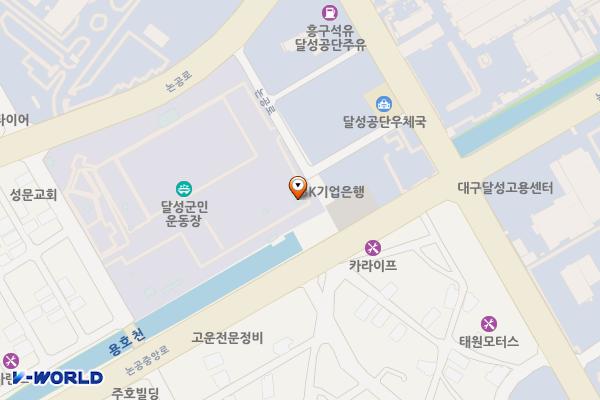 달성군민운동장(서편) 위치 지도 — 대구광역시 달성군 논공읍 논공로 697-10